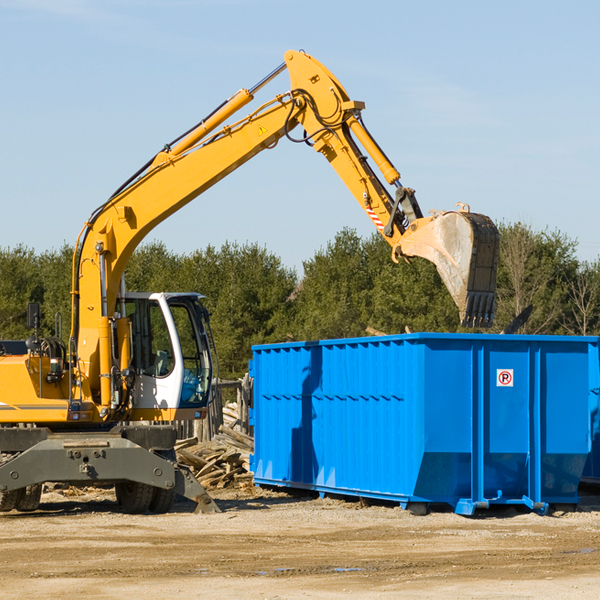 are there any restrictions on where a residential dumpster can be placed in Nashoba OK